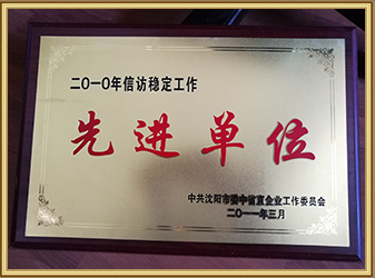 信访稳定先进单位