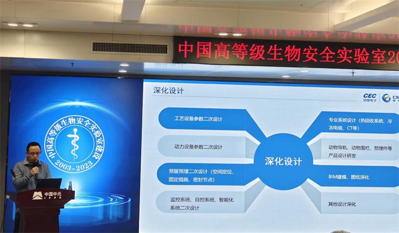 中电建设在中国高等级生物安全实验室建设20年论坛进行交流
