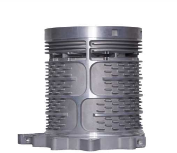 Water-cooled machine casing