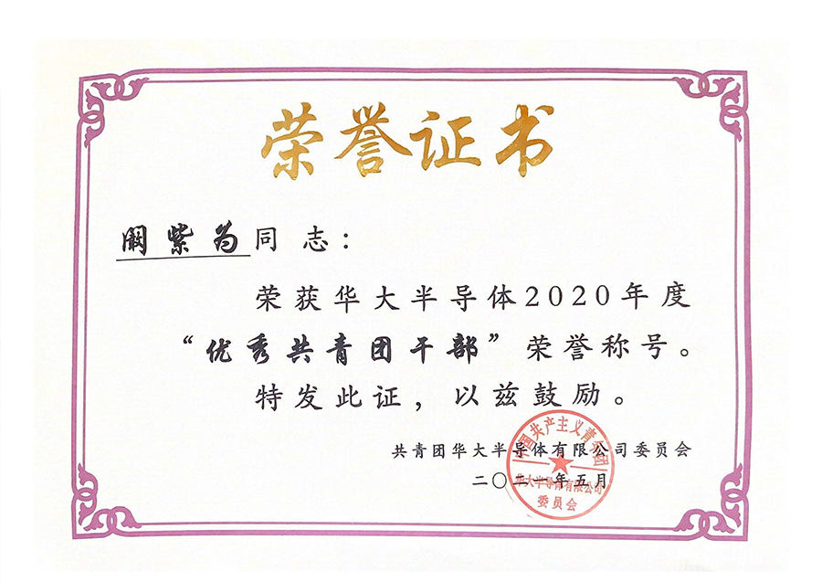 重要新闻||确安科技阚紫为、李赫同志荣获中国电子、华大半导体团委表彰