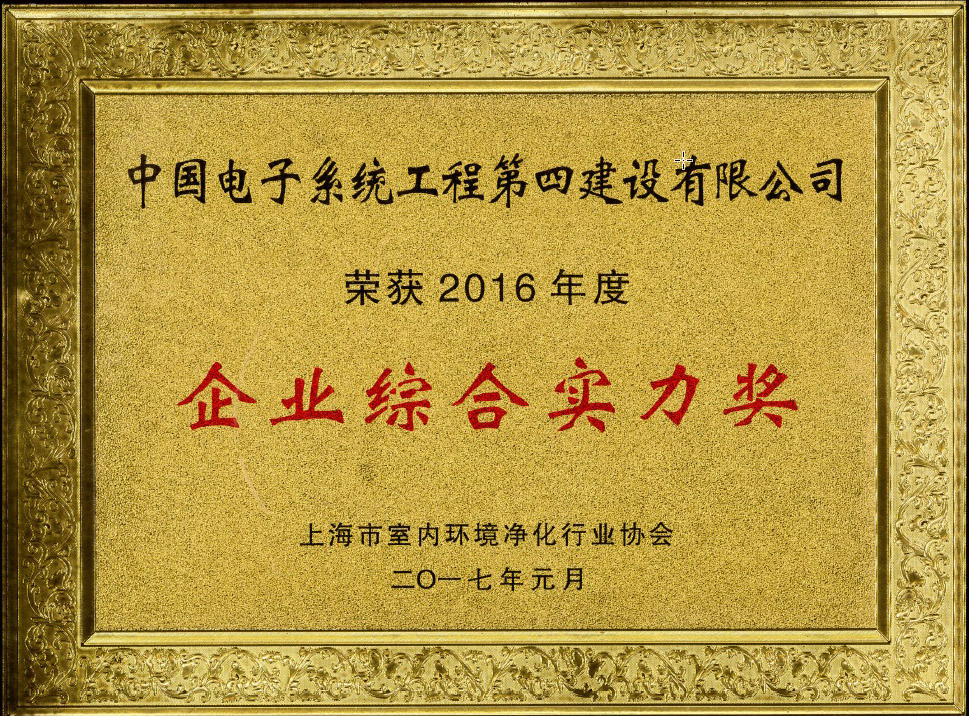 2016年度企业综合实力奖