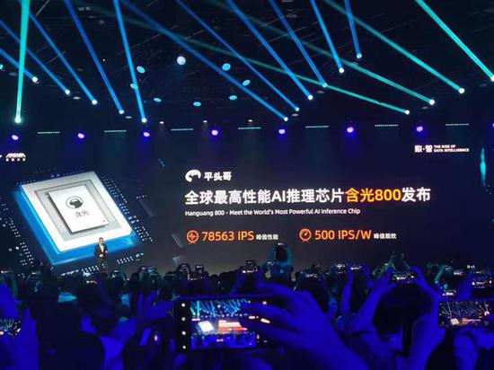 阿里平头哥发布含光800：号称全球最高性能AI芯片