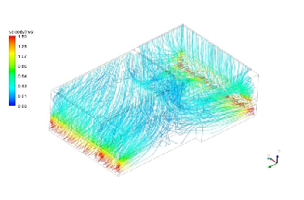高架地板开孔率优化前