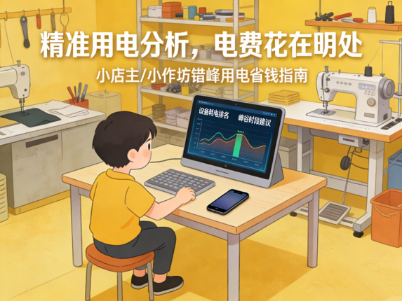 小本经营电费是笔糊涂账？用多功能单相/三相电表分析用电习惯，教你巧用峰谷电价省钱