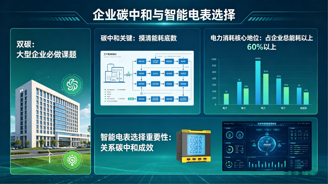 大型企业碳中和目标下，智能电表的选型方向