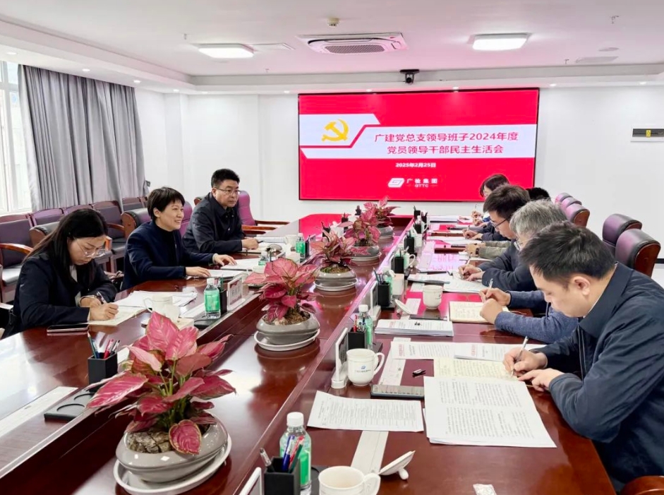 广检工程检测中心党总支领导班子召开2024年度党员领导干部民主生活会
