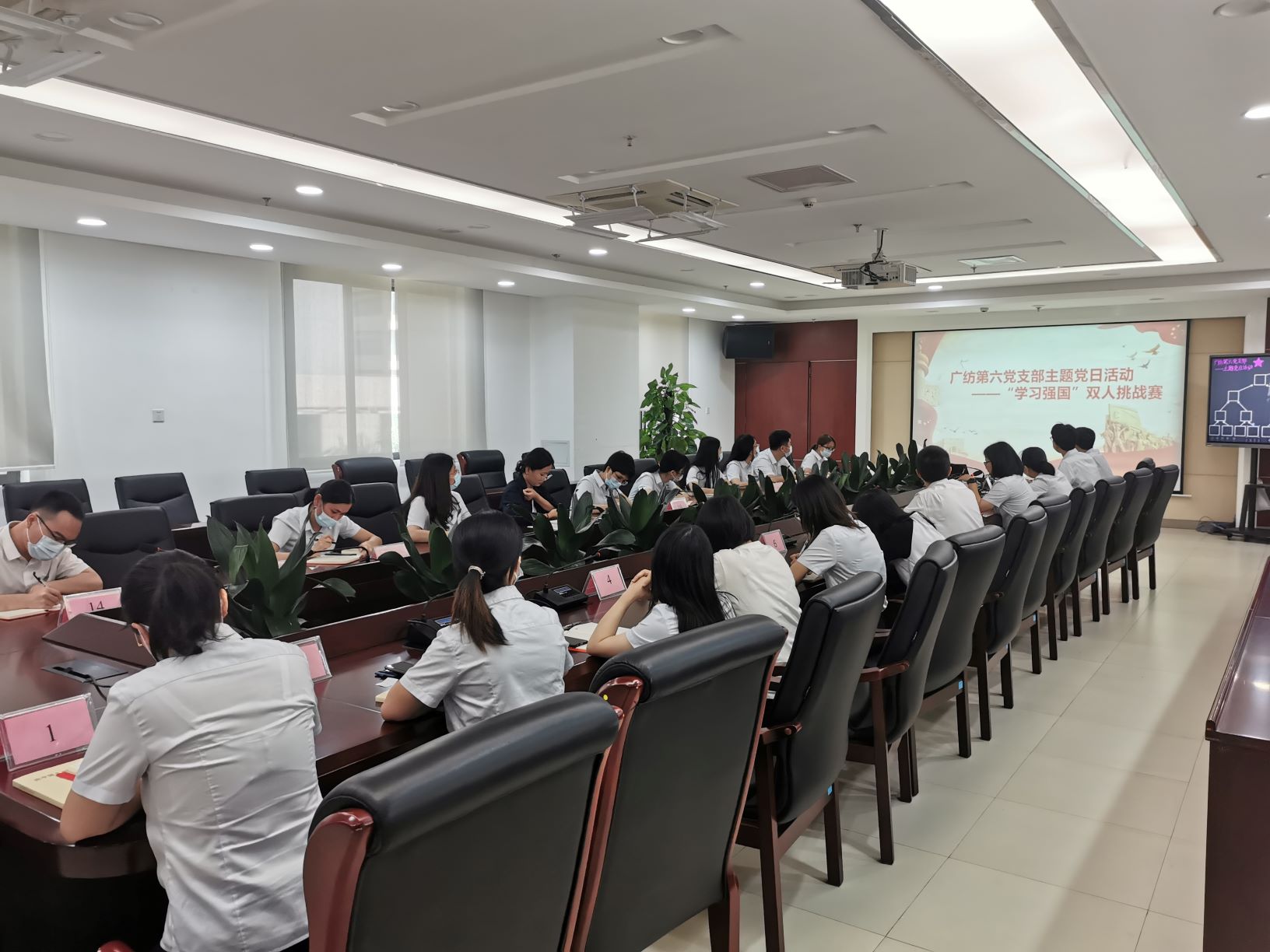 广检集团广纺第六党支部开展“学习百年党史 汲取奋进力量”主题党日活动