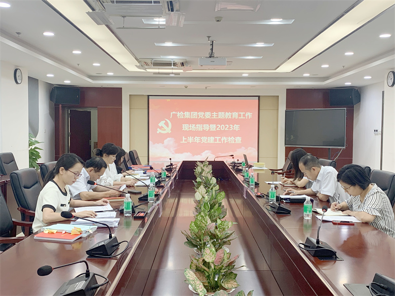 广检集团党委开展主题教育工作现场指导暨2023年上半年党建工作检查