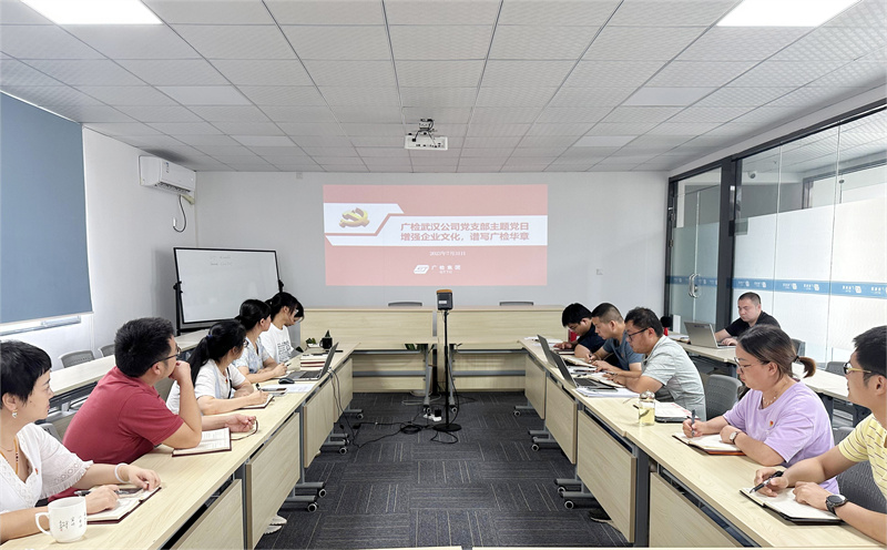 增强企业文化，谱写广检华章——武汉公司党支部开展7月主题党日活动