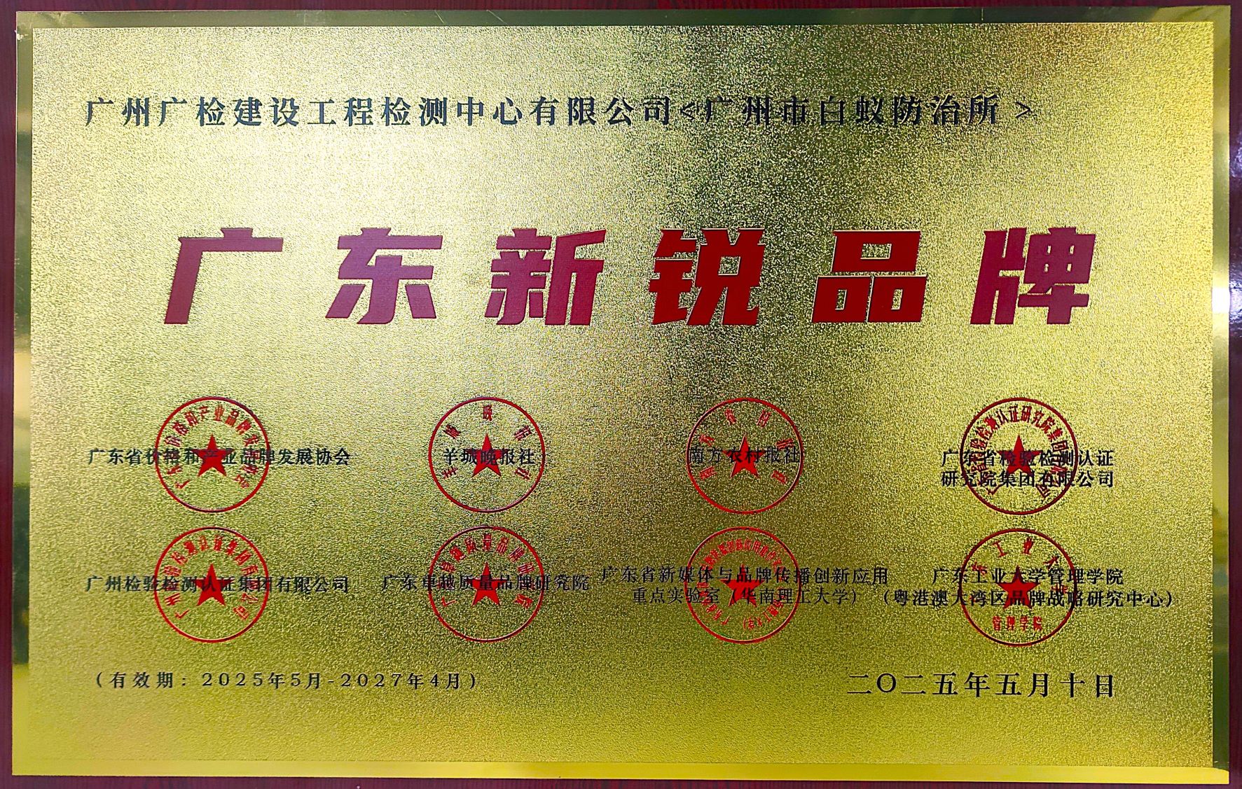 专注虫害防治，聚力高质量发展！广州市白蚁防治所荣获首届广东新锐品牌奖