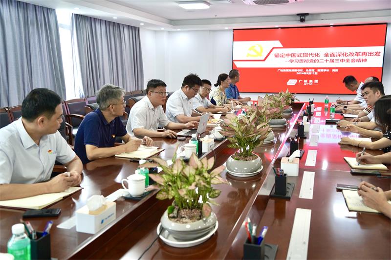 集团党委副书记、总经理、副董事长黄勇到广检工程检测中心宣讲党的二十届三中全会精神