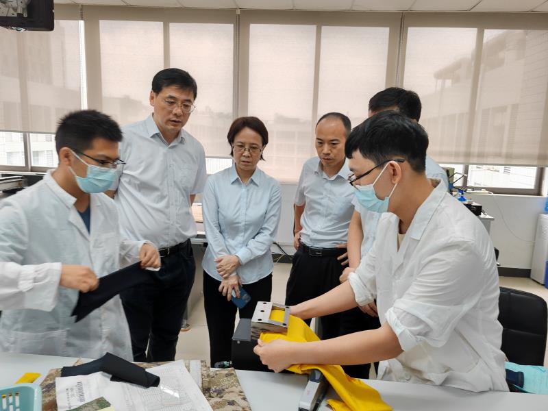 广检集团党委书记、董事长蔡依军到广纺院考察调研