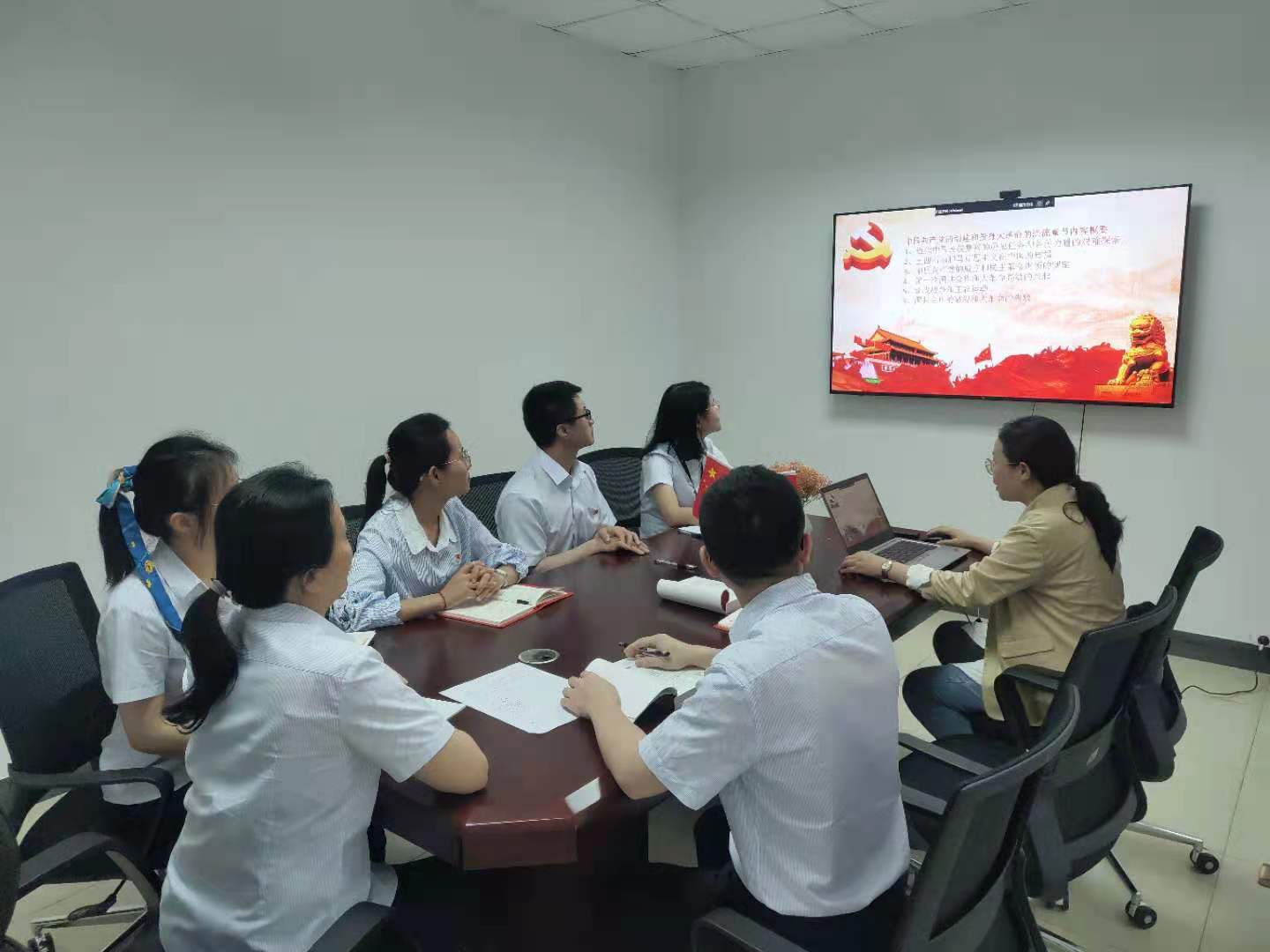 知党来时路，奋楫新征程 ——广检集团广纺第六党支部开展中国共产党简史学习活动