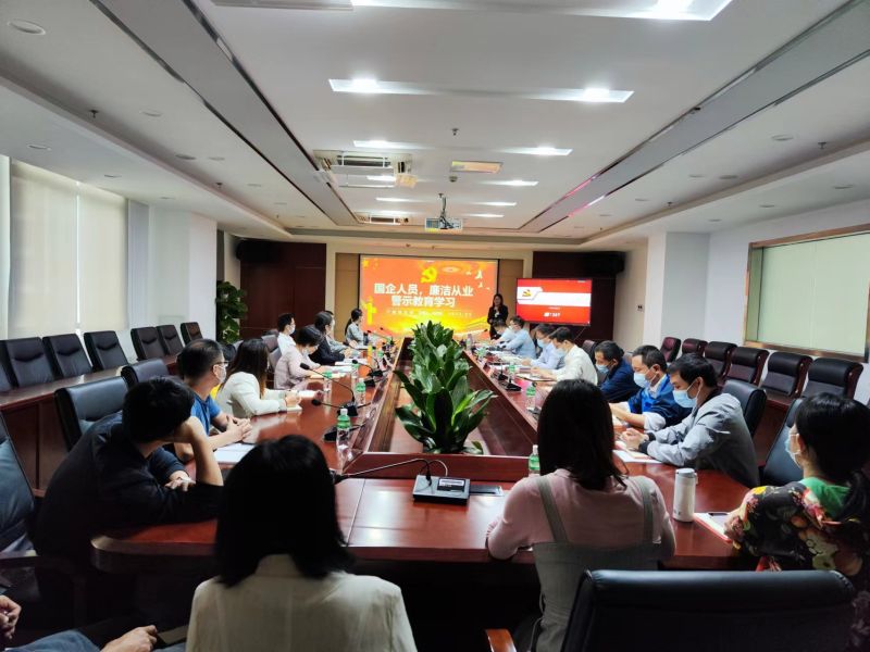 开展廉洁警示教育 推进廉洁文化建设 ——广技公司党支部召开第二季度党员大会暨廉洁警示教育专题党课