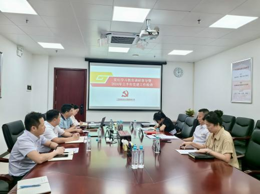 广检集团开展党纪学习教育调研督导暨2024年上半年党建工作检查