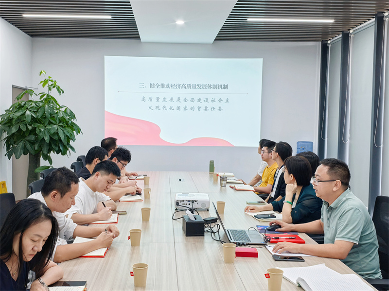 广检集团广技公司党支部开展党的二十届三中全会精神专题辅导