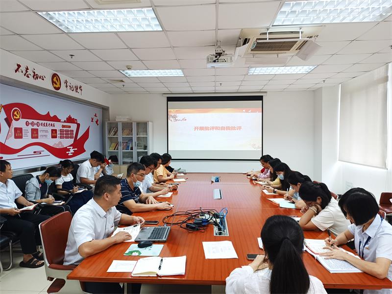 广检集团广纺第二党支部召开主题教育专题组织生活会和开展廉洁党课专题学习