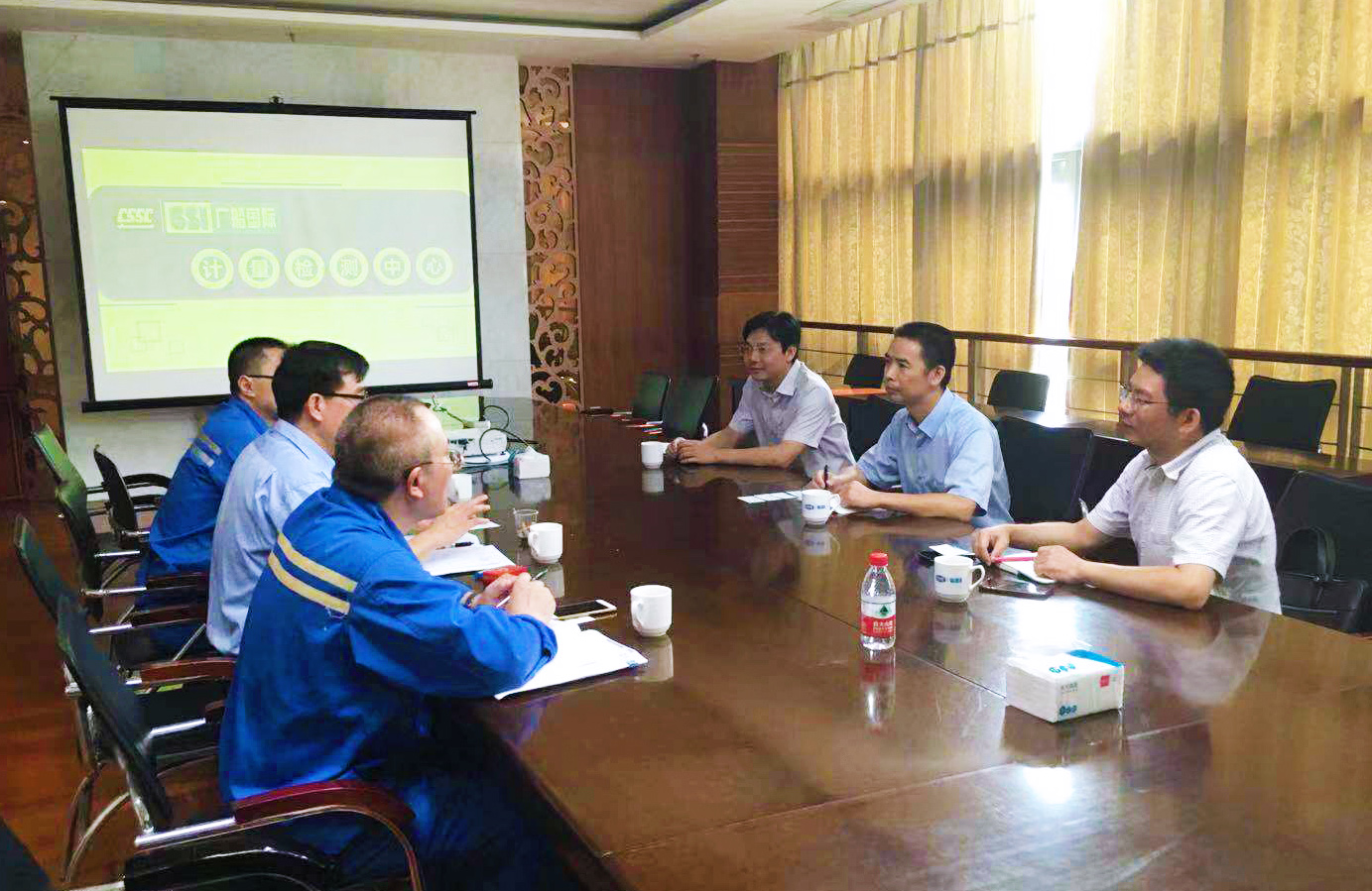 广检集团就服务粤港澳大湾区建设赴广船国际调研交流